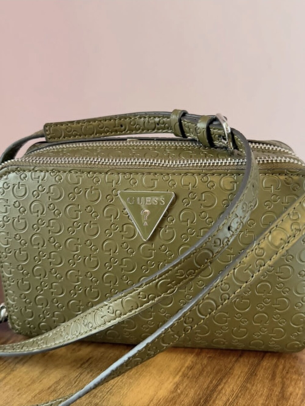 GUESS Olive Embossed Crossbody Bag